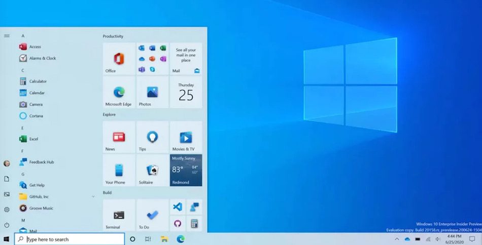 Su Windows 10 si rinnova il menu Start